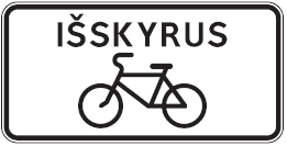 853 Išskyrus dviratininkus