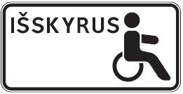 847 Išskyrus asmenis su negalia