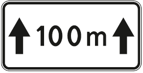 805 Galiojimo zona į priekį